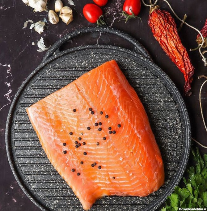 خرید و قیمت ماهی سالمون نروژی وارداتی به صورت فیله | نیلسون