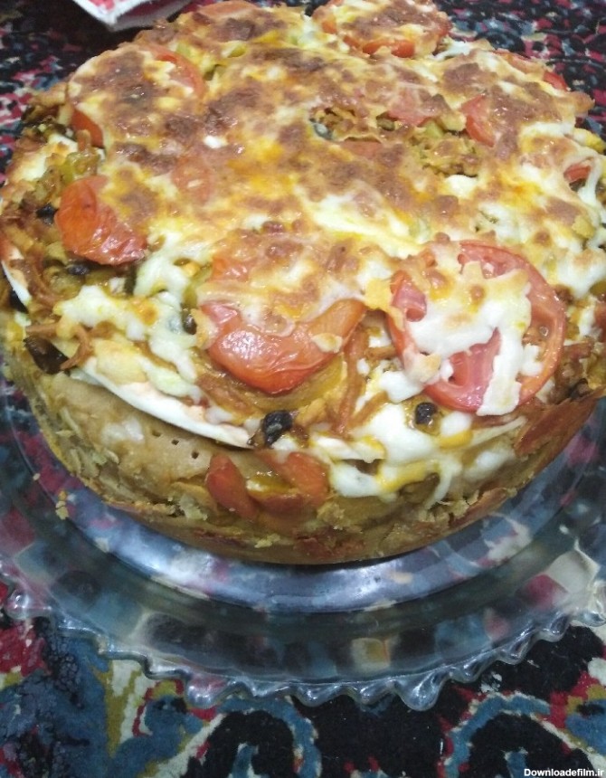 کیک پیتزا | سرآشپز پاپیون