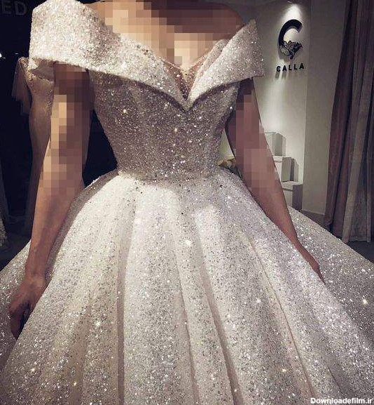 لباس عروس شاین و یقه دلبری | تبادل نظر نی نی سایت