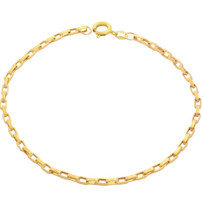 قیمت و خرید دستبند طلا 18 عیار مردانه طلای مستجابی مدل آجری کد 21