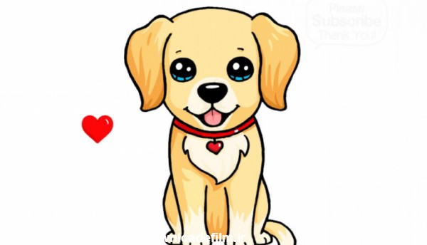 آموزش نقاشی یک سگ کارتونی با رنگ کاراملی