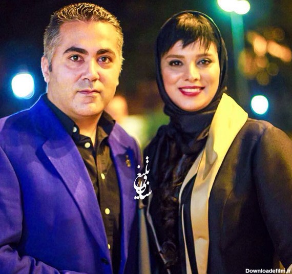 عکس روشنک عجمیان بازیگر زن ایرانی و همسرش مهریار حمیدی