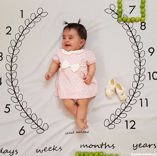 عکس نوزاد دختر هفت ماهه