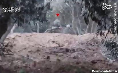 لحظه هدف قراردادن نظامیان اشغالگر توسط نیروهای قسام
