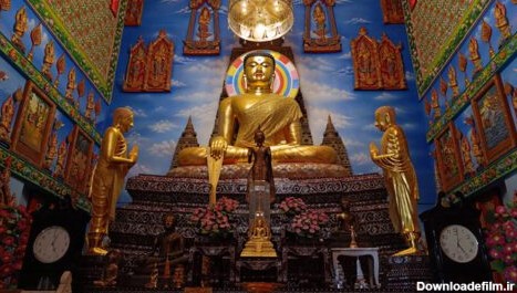 دانلود عکس معبد طلای تایلند بودای وات بوآ خوان در نونترابوری