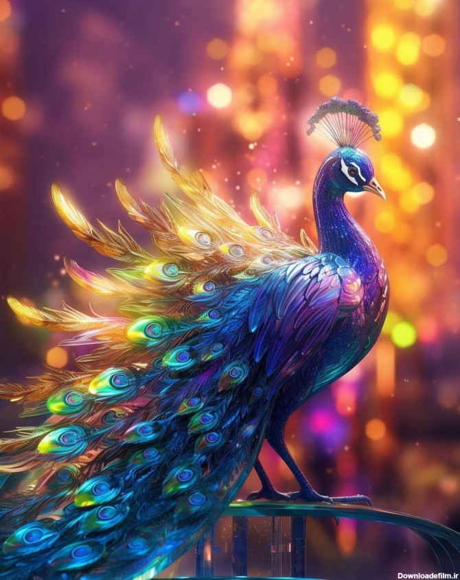 مجموعه والپیپر طاووس های فانتزی و گرافیکی با کیفیت 4K