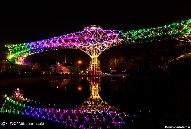 تصاویر جذاب از پل طبیعت و بوستان آب و آتش در تهران