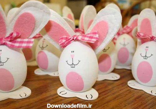 تزیین تخم مرغ رنگی عروسکی سه بعدی، ایده عیدی بچه ها - Delkhoshi.com