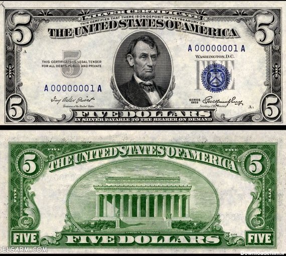 عکس روی اسکناس های دلار