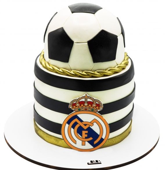 کیک تولد پسرانه توپ رئال مادرید (BB203) | قنادی ناتلی