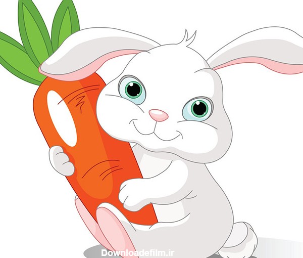 عکس خرگوش رنگی نقاشی