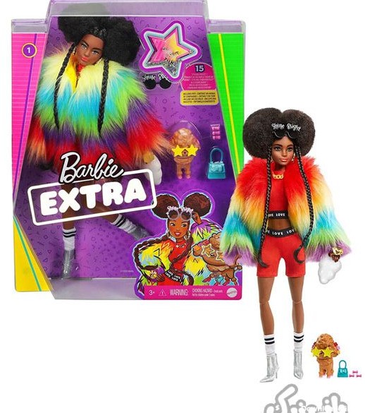ست اسباب بازی عروسک باربی مفصلی اکسترا با کت رنگین کمانی Barbie Extra Rainbow Coat | دخترانه،قیمت و خرید عروسک باربی،عروسک باربی جدید،عروسک باربی ساده،قیمت عروسک باربی اورجینال،عروسک barbie،عروسک سیلیکونی،عروسک دخترانه