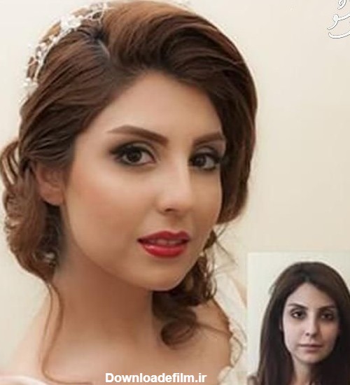 بهترین عکسهای عروس ایرانی قبل و بعد از آرایش