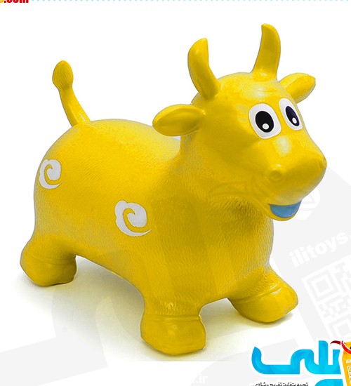110-12 حیوان پرشی گاو زرد - ایلی تویز - نمایندگی رسمی محصولات اینتکس