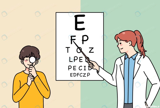 وکتور کارتونی مطب چشم پزشکی - مرجع دانلود فایلهای دیجیتالی