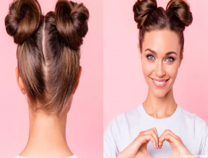 مدل مو گوجه ای، بهترین و ارزان ترین نوع شینیون مو در خانه+ ویدیو آموزشی