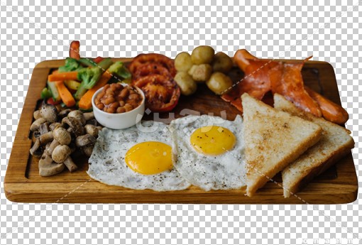 Borchin-ir-_full-english-breakfast-in-a-cafe عکس png سینی صبحانه انگلیسی۲