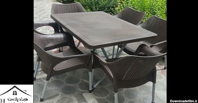 میز و صندلی پلاستیکی حصیری / میز و صندلی حصیری 6 نفره / لیست قیمت ...