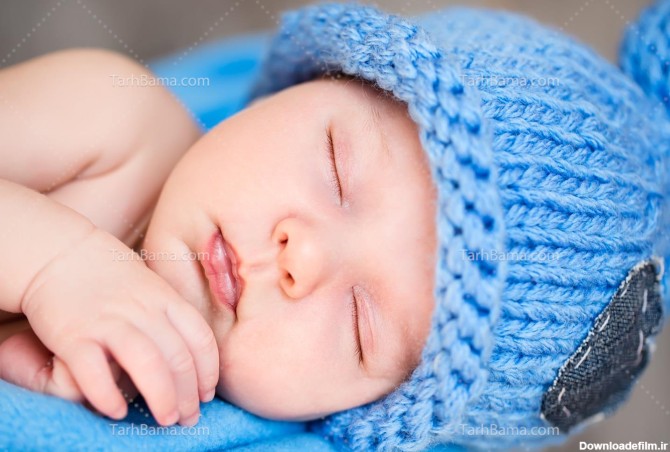 تصویر نوزاد خوابیده