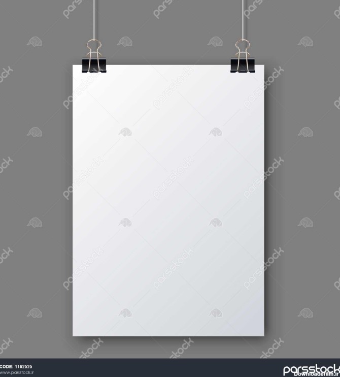 صفحه سفید خالی آویزان به الگوی وکتور پس زمینه خاکستری 1162525