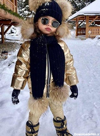 تصویر لباس زمستانی کودکانه