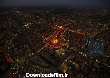 عکس هوایی حرم امام حسین