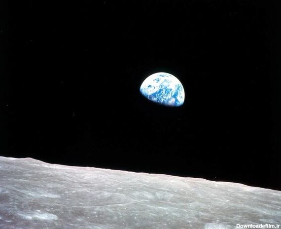 اولین عکس زمین از مدار نزدیک ماه که در تاریخ ۲۴ دسامبر سال ۱۹۶۸ در جریان ماموریت آپولو ۸ گرفته شد - اسپوتنیک ایران