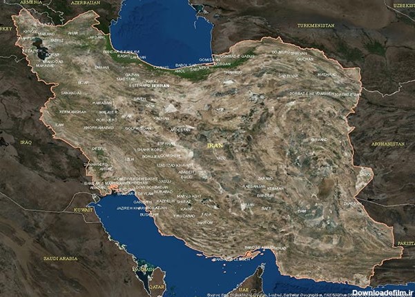 نقشه هوایی ایران