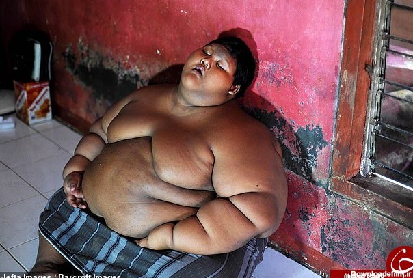 آرزوی چاق ترین پسر جهان برآورده شد +عکس و فیلم