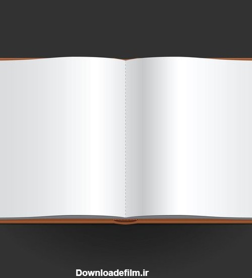 قالب یک کتاب باز با صفحات سفید و تمیز. 1024579