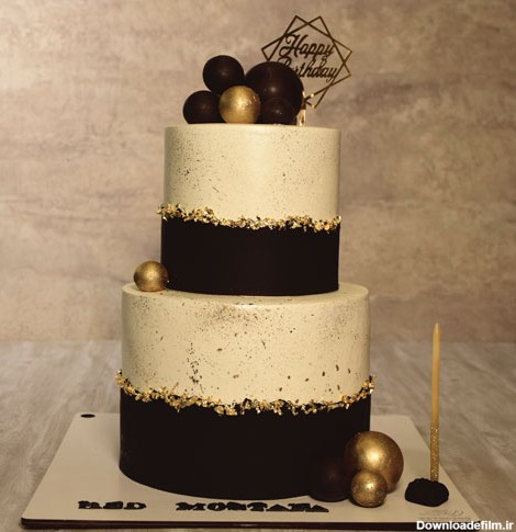 قیمت کیک مردانه مشکی   | الو کیک سفارش کیک انلاین1401