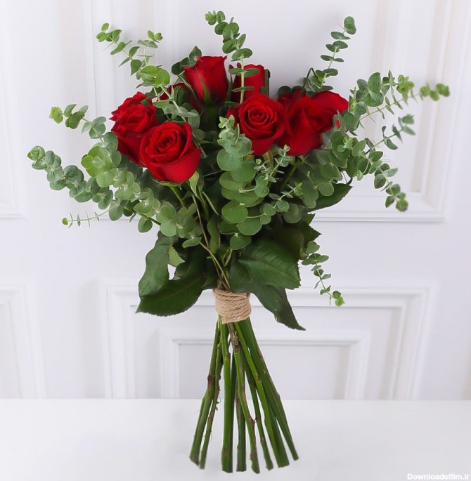 سفارش و خرید آنلاین دسته گل رز قرمز |گل بازار