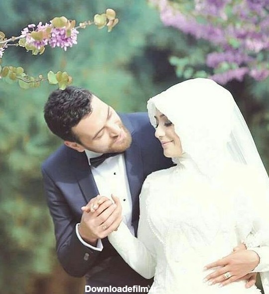 عکس عروس با حجاب زیبا