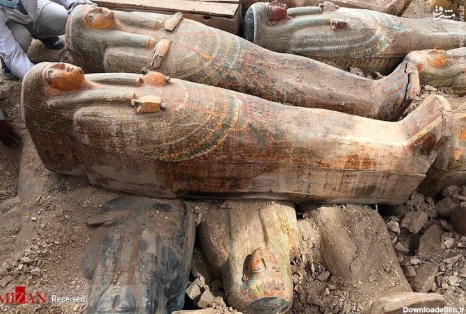 مشرق نیوز - عکس/ کشف ۲۰ تابوت مومیایی مصر باستان