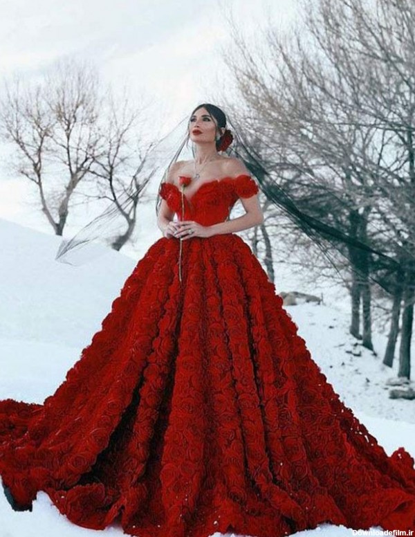 با این مدل های لباس عروس قرمز در بهترین شب زندگیت بدرخش
