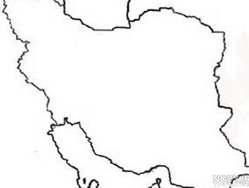 عکس نقشه ایران خالی