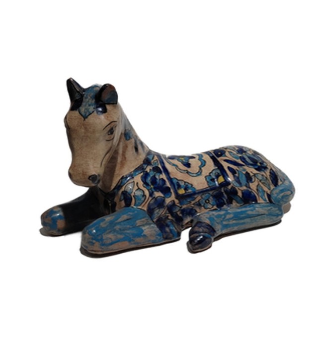 قیمت و خرید مجسمه سفالی مدل اسب نشسته کد 204