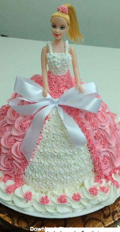 عکس کیک تولد دخترانه عروسک ❤️ [ بهترین تصاویر ]