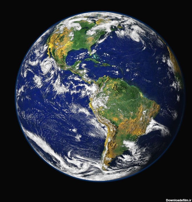 عکس زمینه کره زمین از بالا پس زمینه | والپیپر گرام