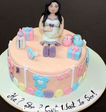 انواع مدل های زیبای کیک بارداری