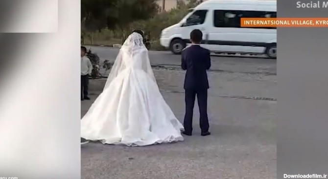 فیلم| آرزوی خوشبختی برای عروس و داماد در روستای نصف شده