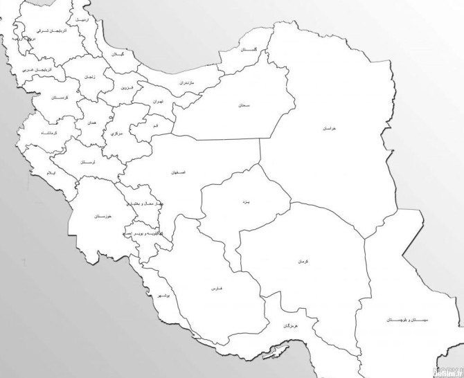 دانلود نقشه ایران با کیفیت بالا pdf