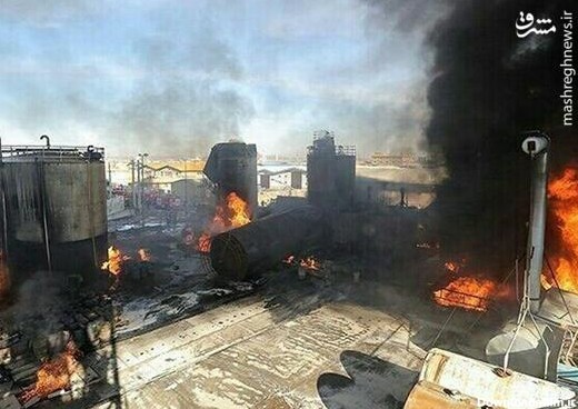 آتش سوزی یک کارخانه‌ در شهرک شکوهیه قم