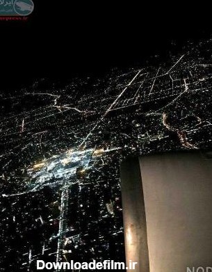 عکس حرم امام رضا از پنجره هواپیما - عکس نودی