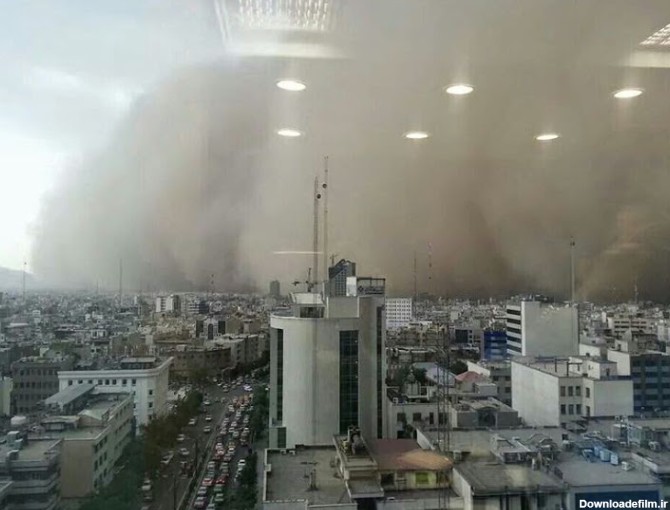 عکسی جالب از طوفان امروز تهران | پایگاه اطلاع رسانی رجا