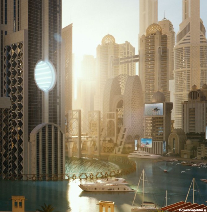 مدل سه بعدی شهر دبی - دانلود آبجکت شهر دبی Kitbash3D – Neo Dubai