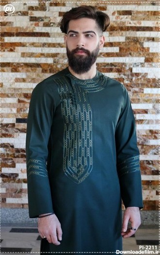 مجموعه عکس لباس افغانی مردانه یخن دوزی (جدید)