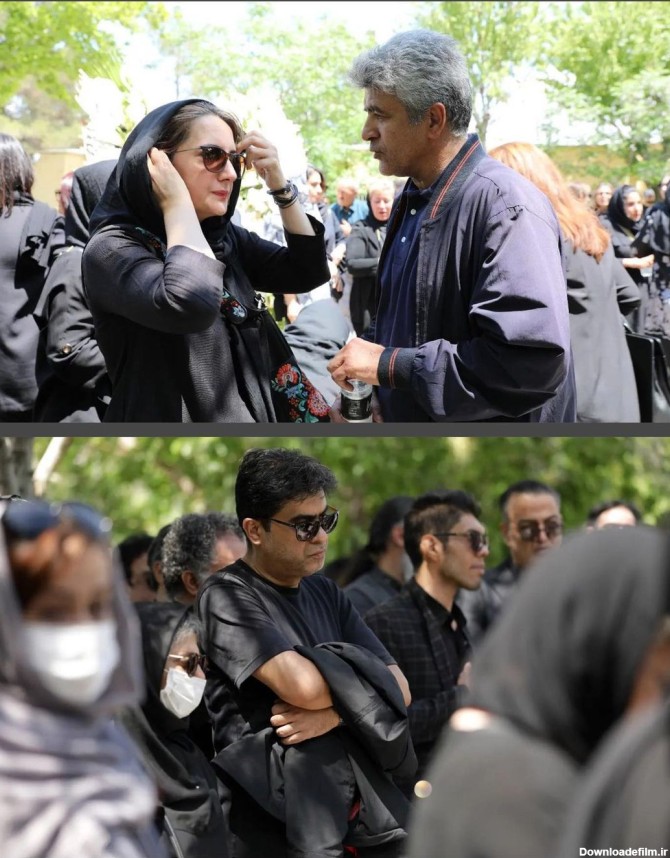 حضور چهره‌های مشهور در مراسم خاکسپاری بهاره حسینی+تصاویر