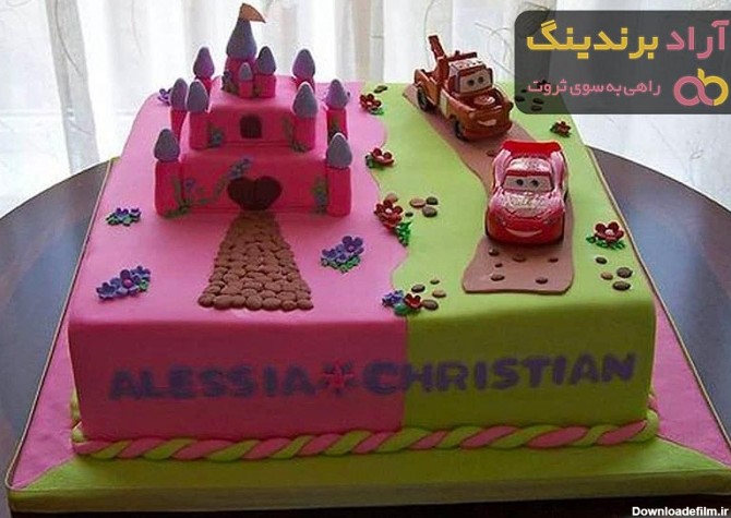 قیمت خرید کیک دوقلو دخترانه + عکس - آراد برندینگ