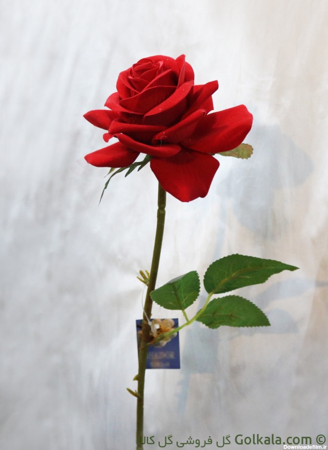 شاخه گل رز سرخ مصنوعی | گل فروشی گل کالا | هر شاخه 12 هزار تومان